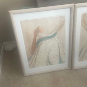 Hand painted Etching